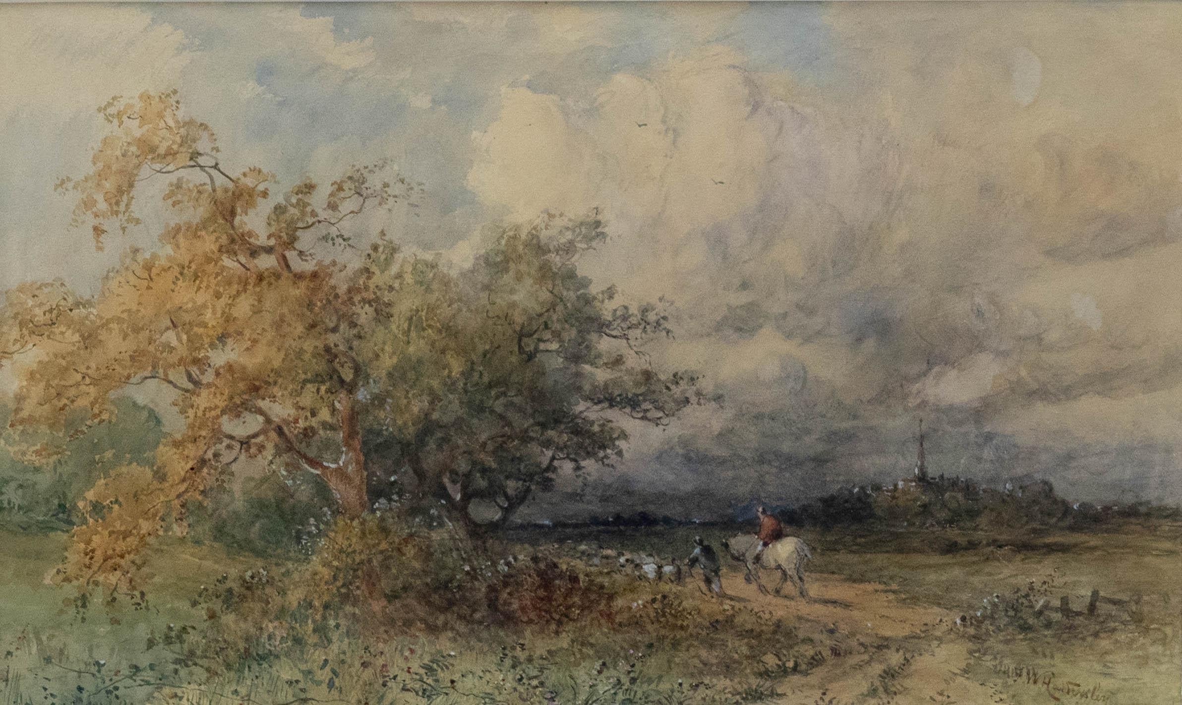 Frederick Williams Hattersley (1859-1942) - Acquerello, Chiesa di Bakewell - Art di Unknown