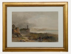 James Vivien de Fleury (1847-1902) - Watercolour, St Servan, Brittany