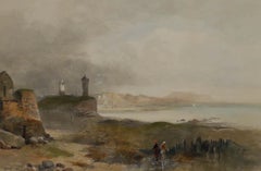 James Vivien de Fleury (1847-1902) - Aquarell, St Servan, Bretagne, Bretagne