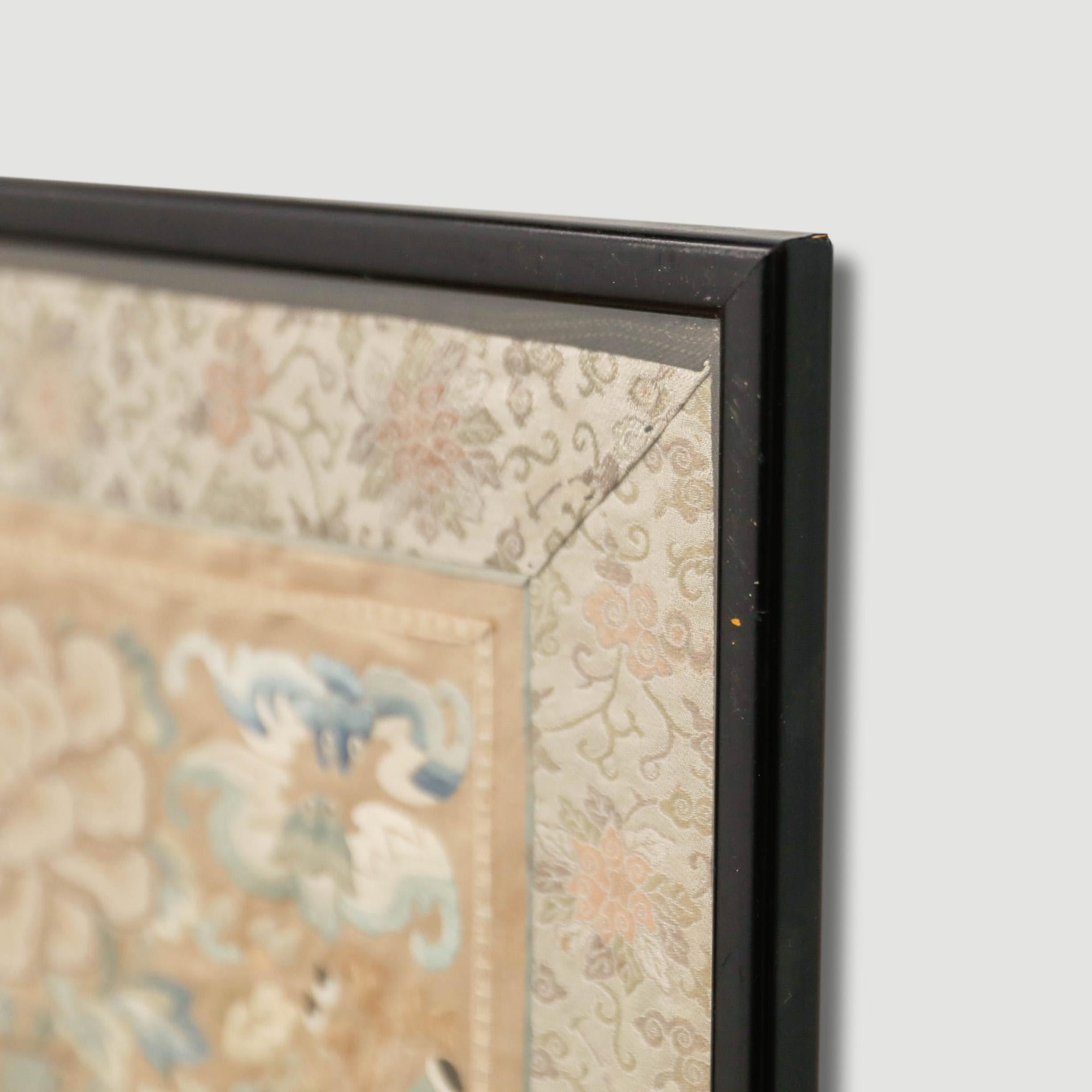 Fine 19th Century Chinese Silkwork Panel 3