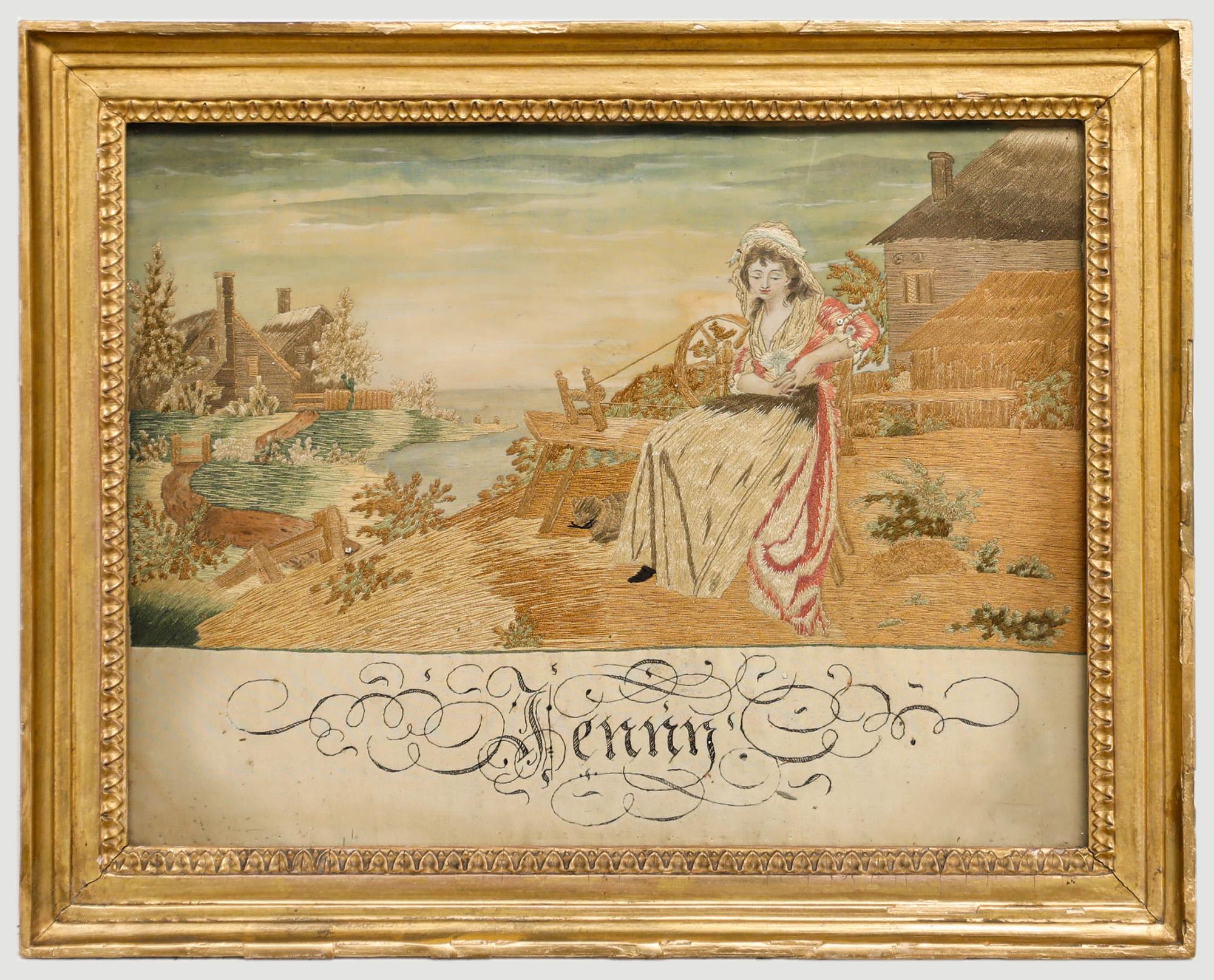 Broderie du début du 19ème siècle - Jenny - Art de Unknown