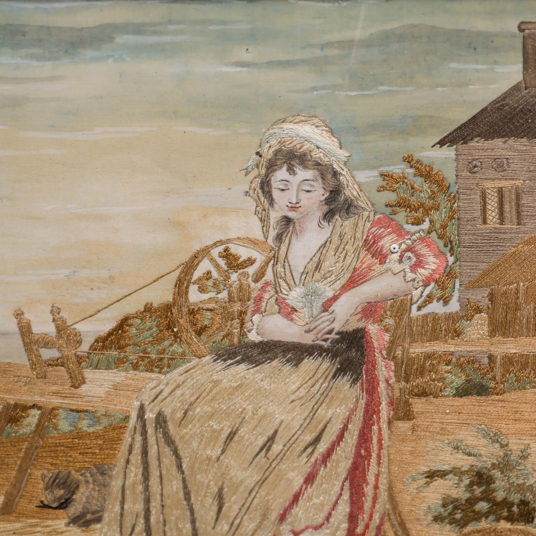 Broderie du début du 19ème siècle - Jenny en vente 3