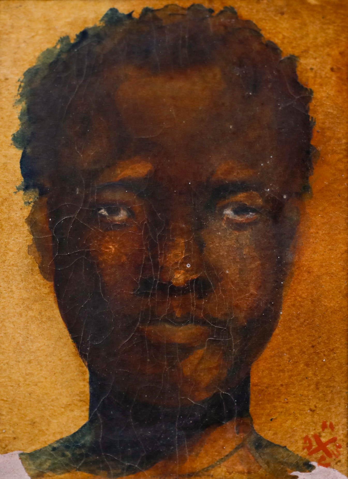 Framed 20th Century Watercolour - Portrait of a Young Man For Sale 2