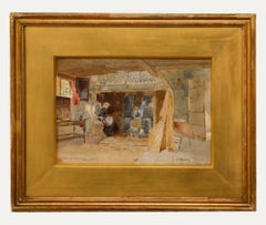 James Millar Mackay (1863-1936)  Aquarell, Anne Hathaway's Cottage, Anne Hathaway, 1890