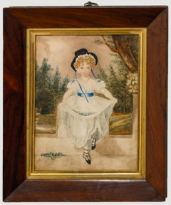 Antique After Sir Thomas Lawrence - Framed 19th Century Watercolour, Miss Murray