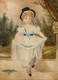 After Sir Thomas Lawrence - Framed 19th Century Watercolour, Miss Murray