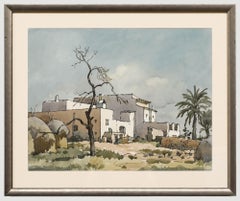 Edward Albert Hickling (1913-1998) - Watercolour, View Of The Villa