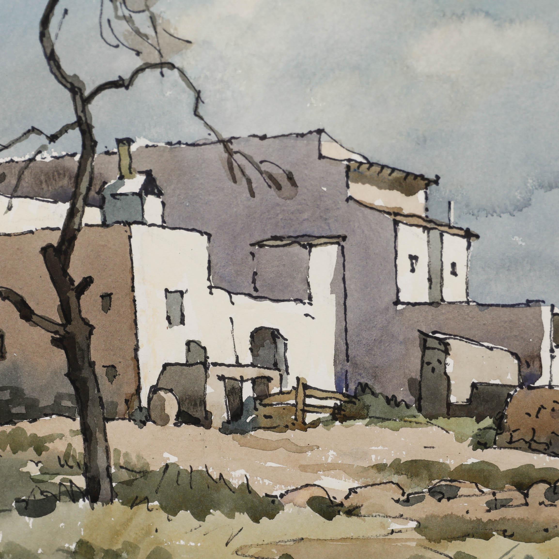 Edward Albert Hickling (1913-1998) - Watercolour, View Of The Villa For Sale 3