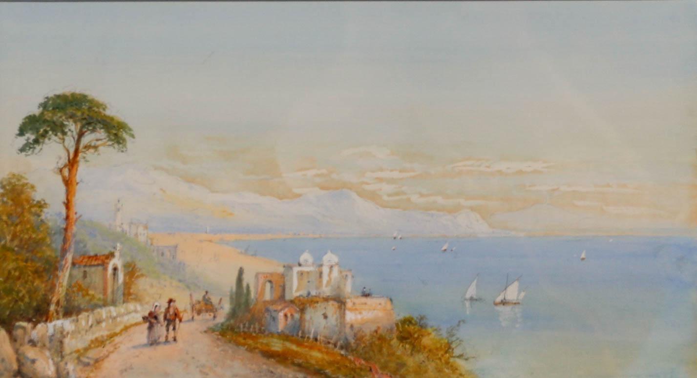 Edwin St John (1878-1961), aquarelle, côte méditerranéenne en vente 1