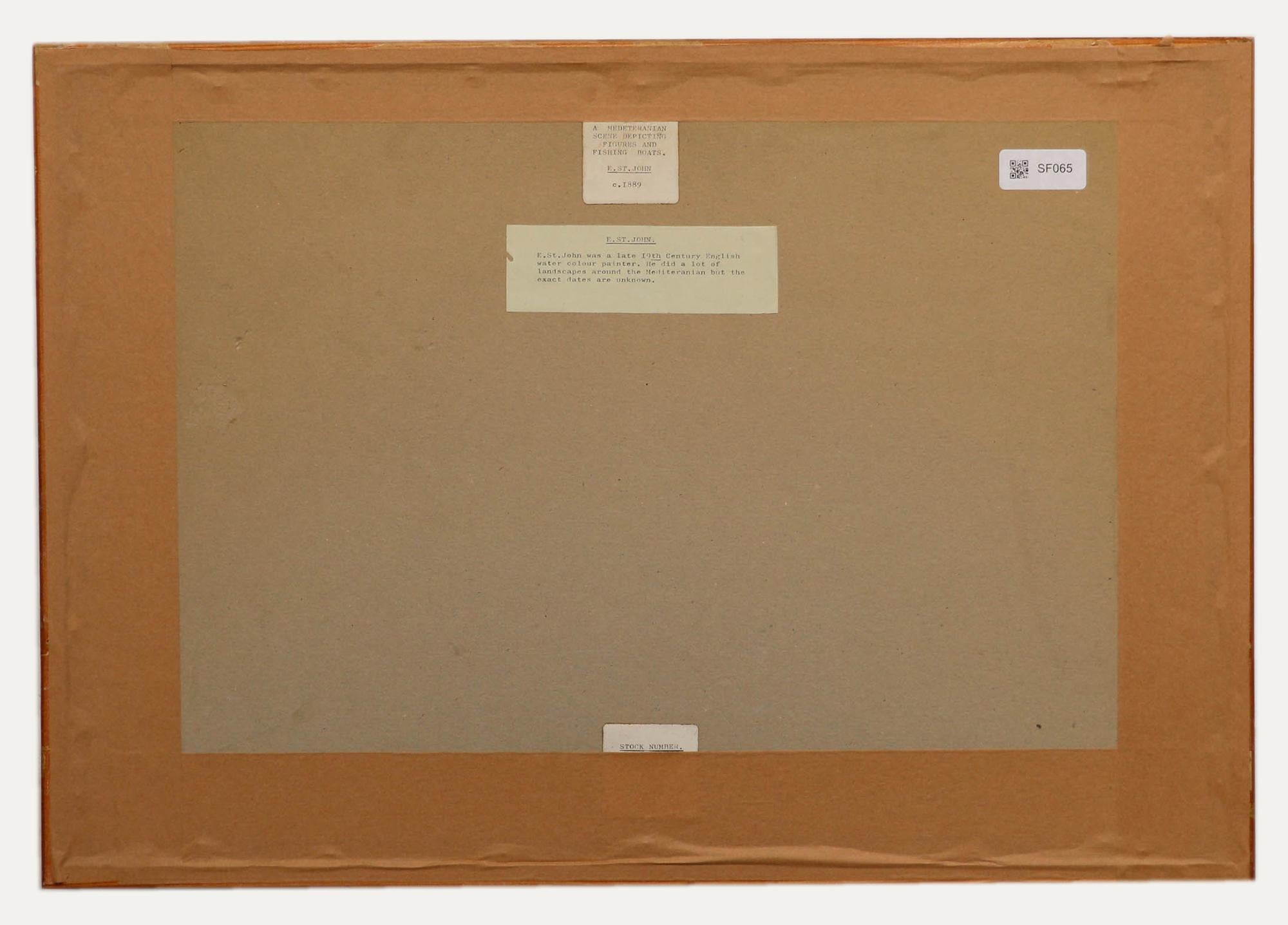 Edwin St John (1878-1961), aquarelle, côte méditerranéenne en vente 2