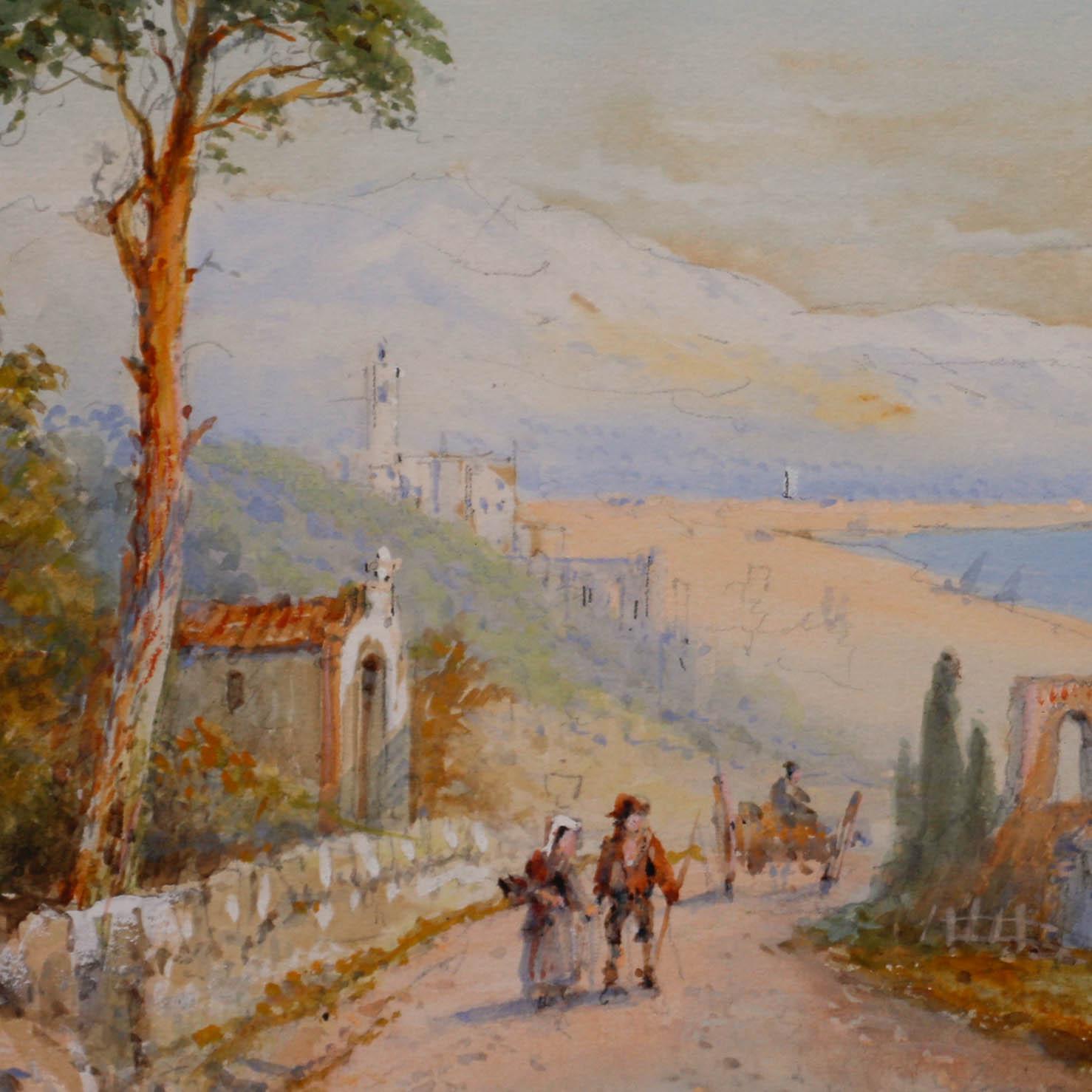 Edwin St John (1878-1961), aquarelle, côte méditerranéenne en vente 3