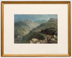 1849 Pastel - El camino de la montaña