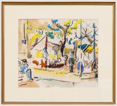 M. Mann - French School Mid 20th Century Watercolour, Mourillon in Toulon
