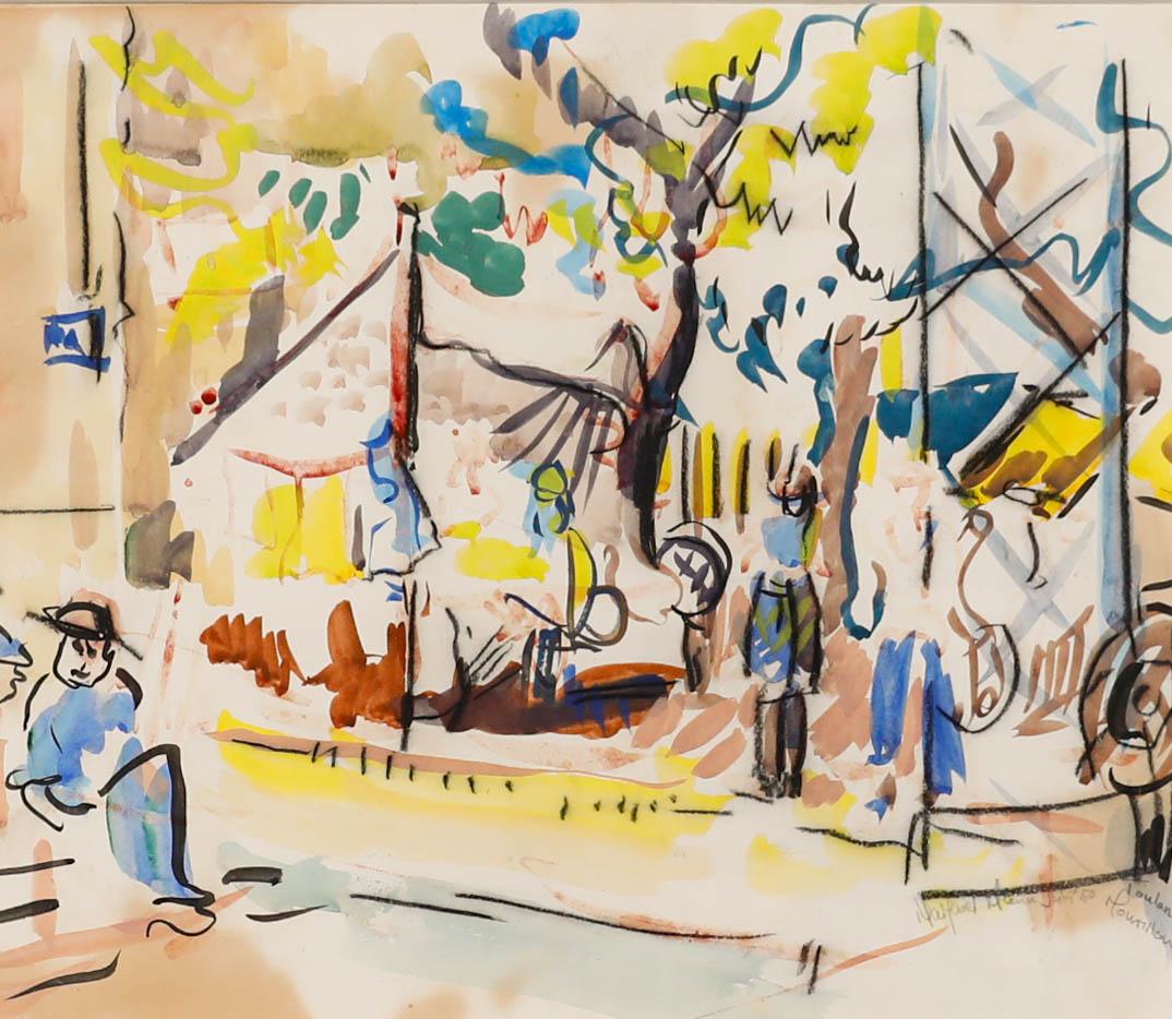 M. Mann - French School Mid 20th Century Watercolour, Mourillon in Toulon - Art by Unknown