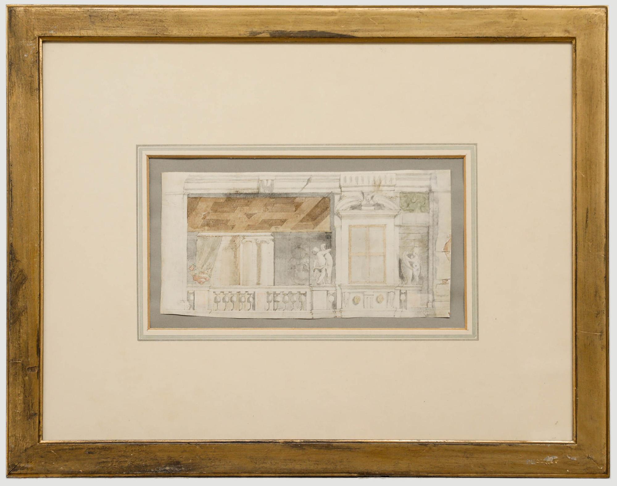 Unknown Landscape Art - Continental School 18th Century Watercolour - Architectural Drawing