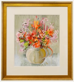 Nola Armstrong - 20th Century Pastel, Pink Flower Jug