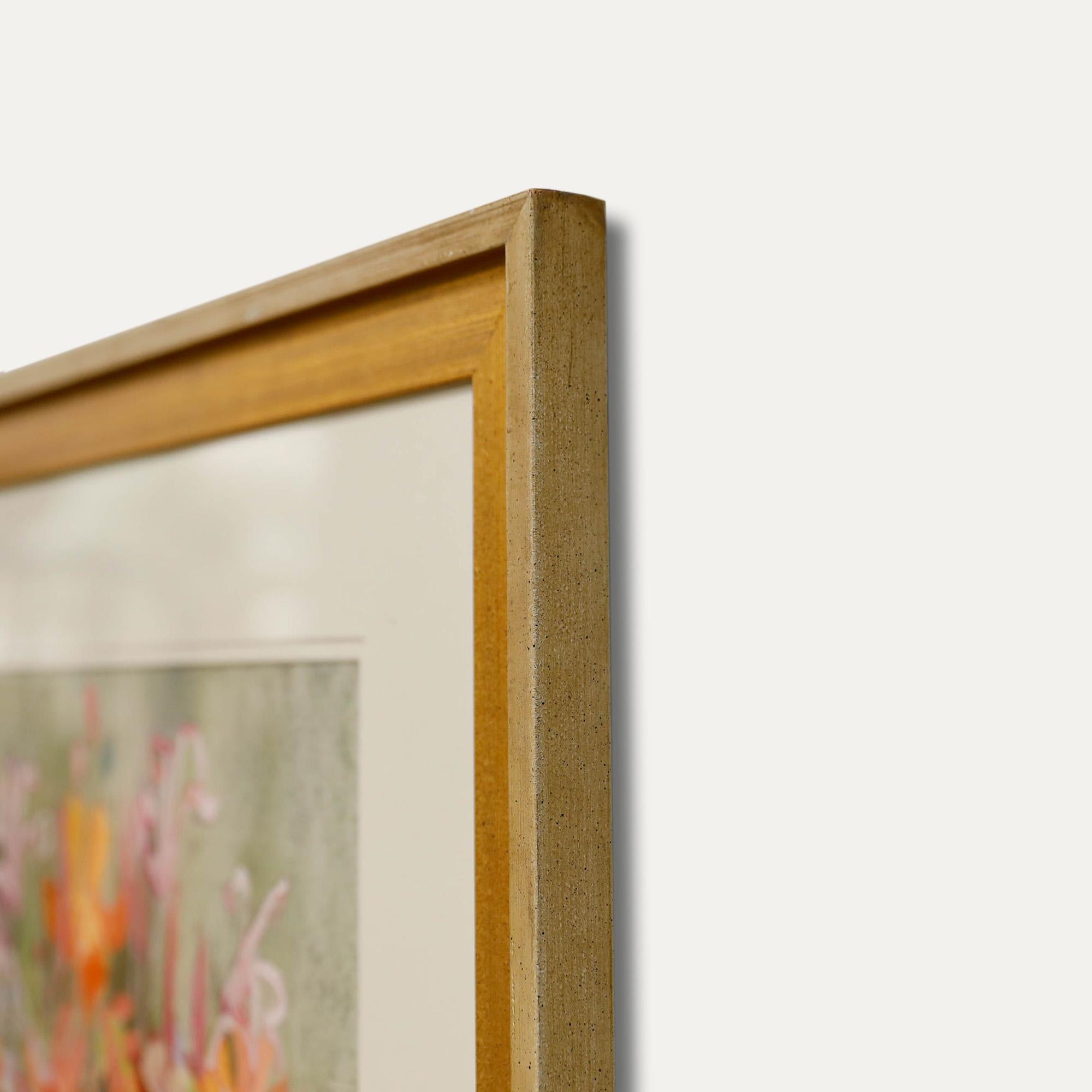 Pichet à fleurs roses Pastel du 20ème siècle de Nola Armstrong en vente 1