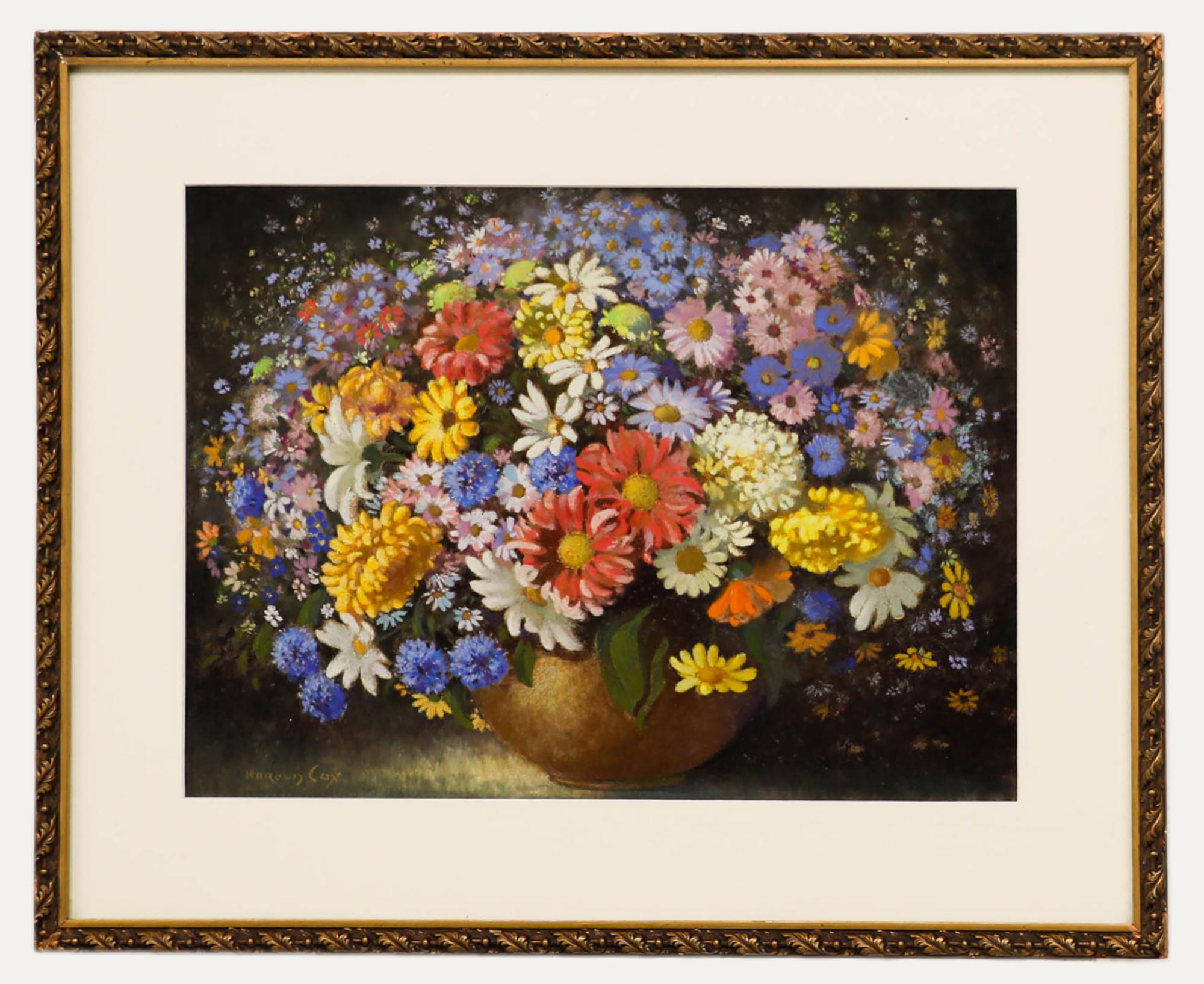 Harold COX  - Pastello del XX secolo, bouquet autunnale