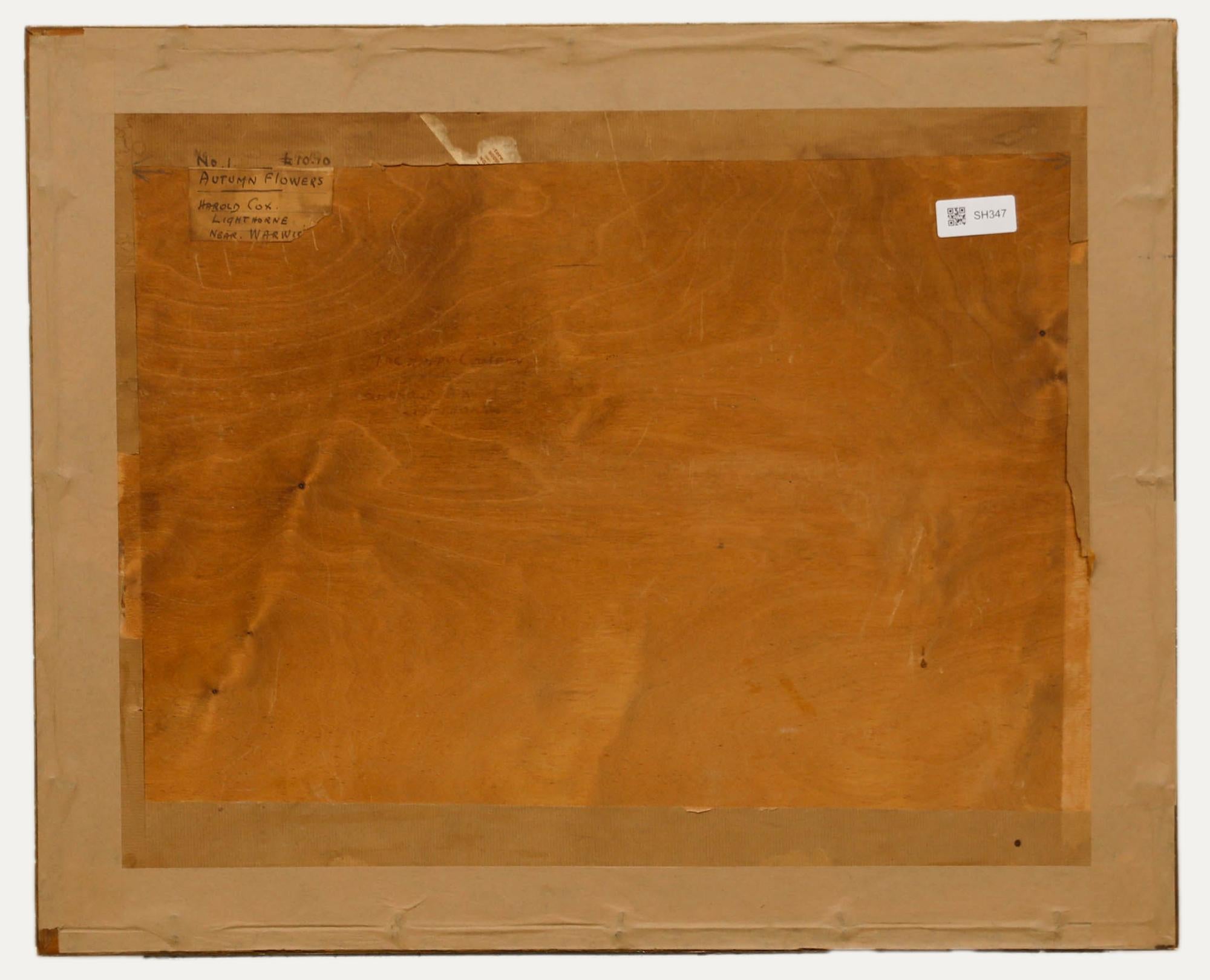 Harold Cox  - Siglo XX Pastel, Ramo otoñal - Still-Life Beige de Unknown