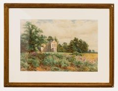 Arthur Wilde Parsons (1847-1920) - Framed Watercolour, A Gothic Country Manor