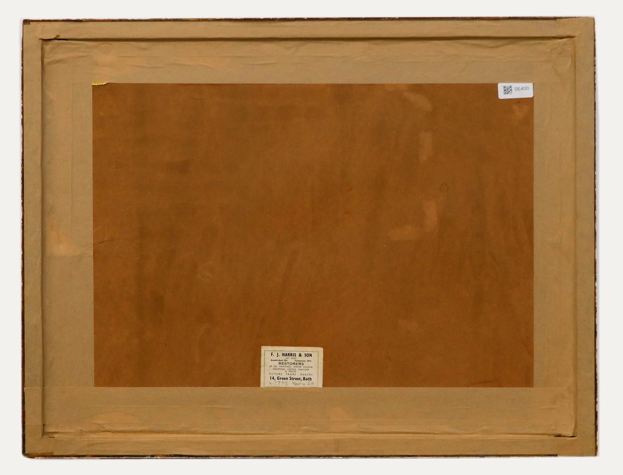 Arthur Wilde Parsons (1847-1920) – gerahmtes Aquarell, Ein gotisches Landhaus im gotischen Stil im Angebot 2