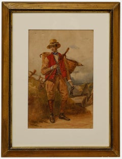 20th Century Watercolour - Off to Work
