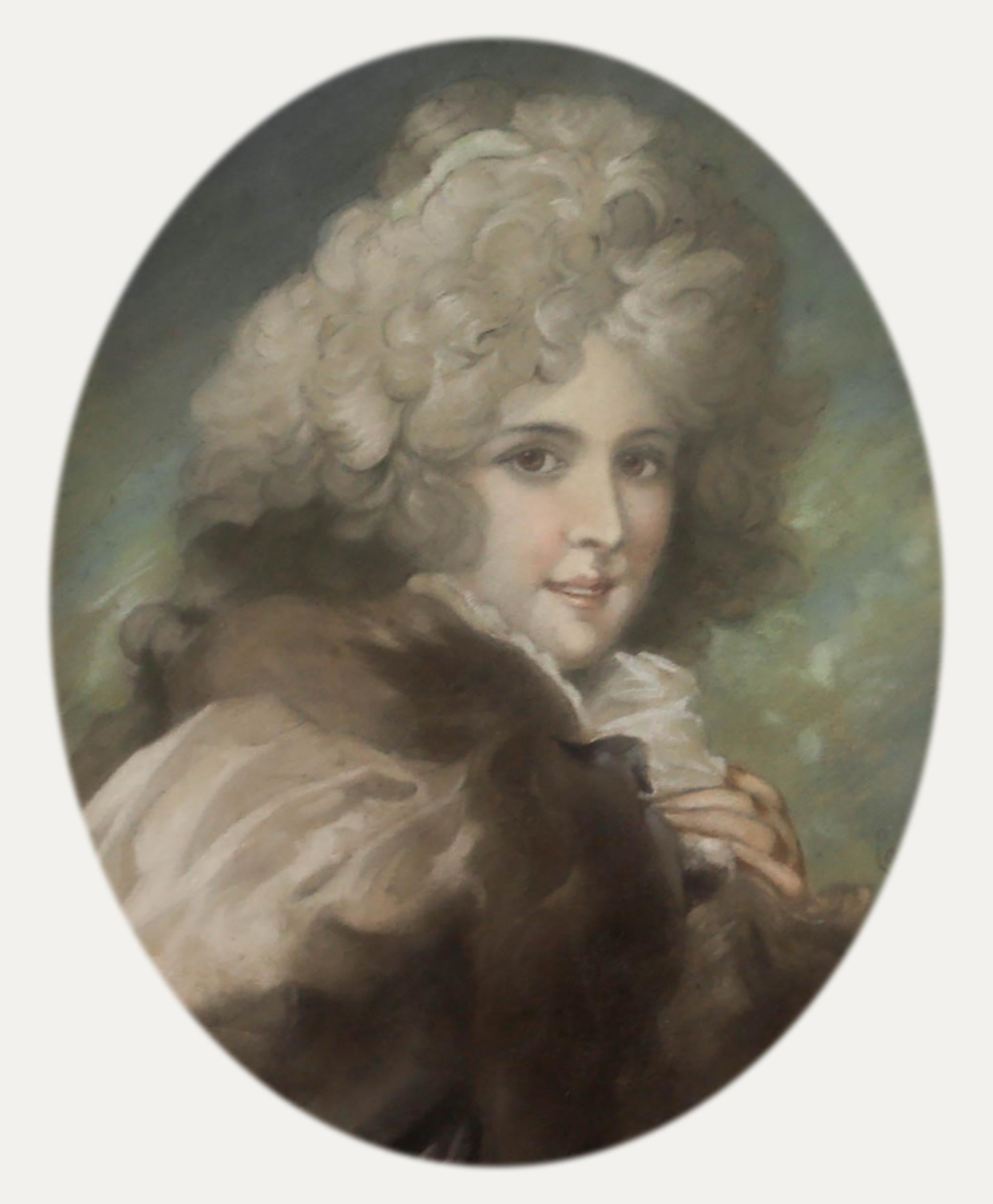Nach Sir Thomas Lawrence – Pastell, Porträt von Elizabeth Farren, 19. Jahrhundert, Porträt von Elizabeth Farren – Art von Unknown