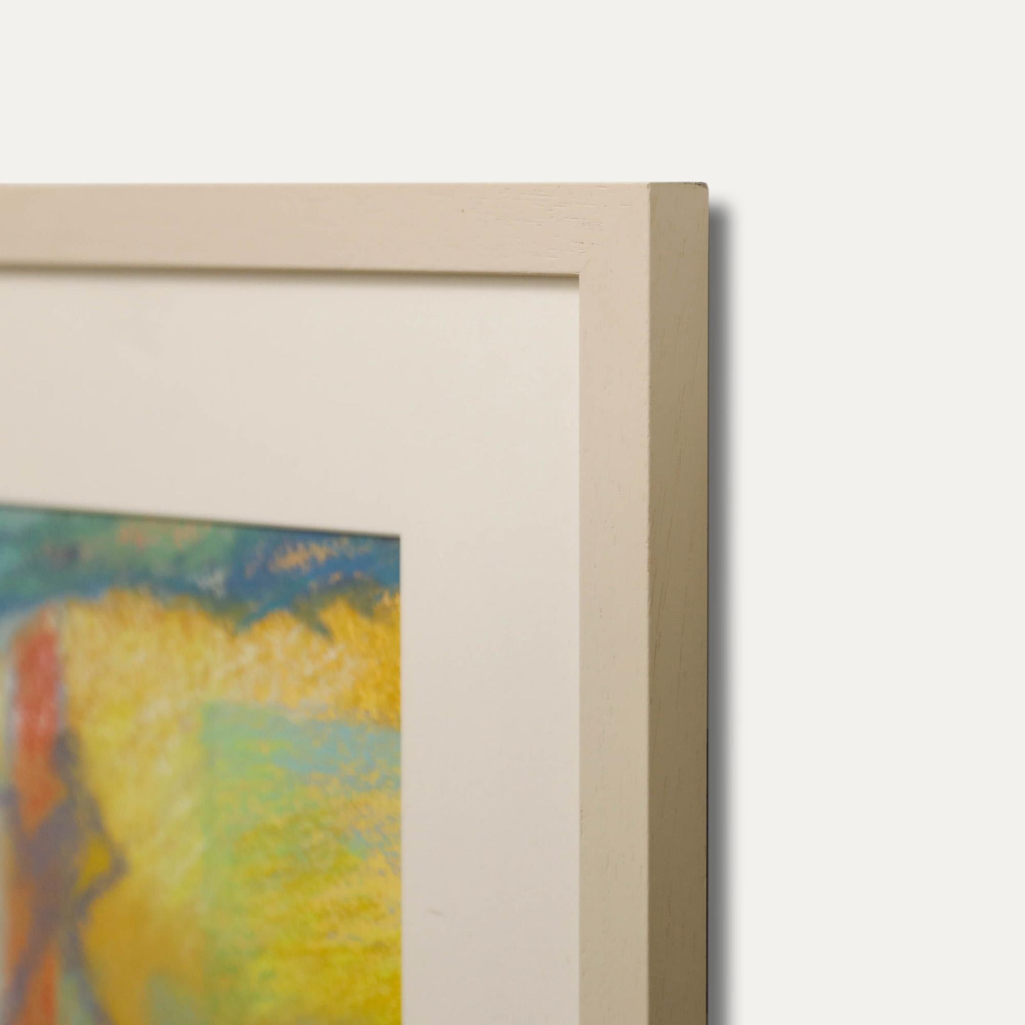 Mary Chugg (1935-2024) - Framed Contemporary Pastel, A Cretan Taverna III For Sale 1