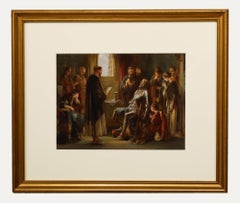 George Cattermole (1800-1868) - Framed Watercolour, The Dying Knight