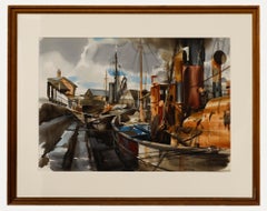 Robert Johnston (1906-1983) - Framed Watercolour, On a Sunday Morning