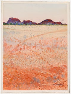 Ben Shearer - 1987 Watercolour, Tracks to the Ranges