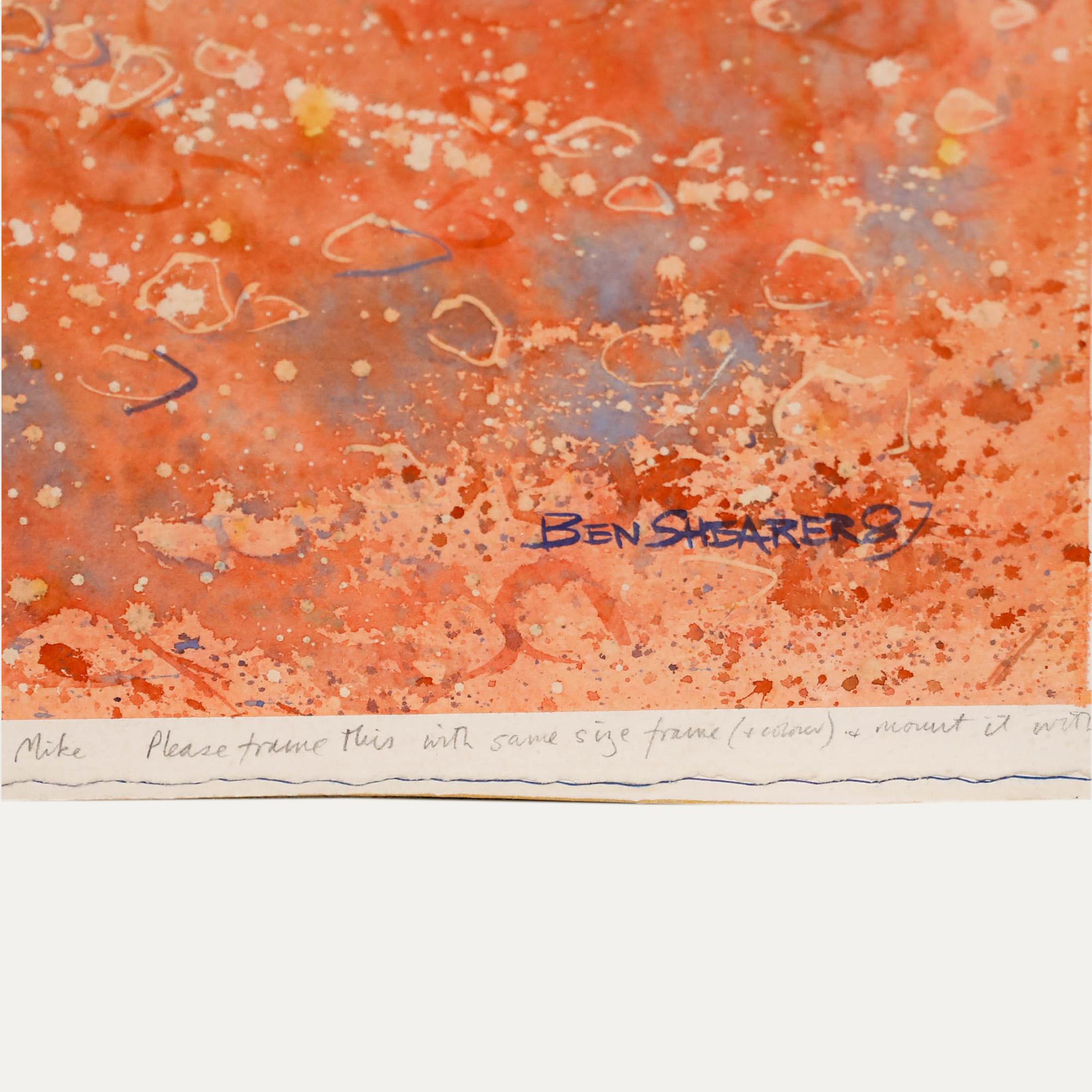 Ben Shearer - 1987 Watercolour, Tracks to the Ranges 1