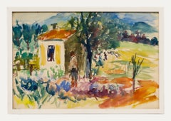 Anton Gold (1914-1970) - Mid 20th Century Watercolour, Summer Potting Shed