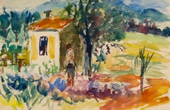 Anton Gold (1914-1970) - Mid 20th Century Watercolour, Summer Potting Shed