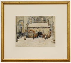 Robert Charles Goff (1837-1922) - Framed 1907 Watercolour, La Porziuncola