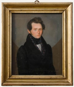 Pastellfarbenes Porträt der deutschen Schule des frühen 19. Jahrhunderts – Joachim Simon