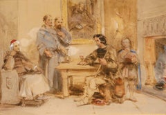 George Cattermole (1800-1868) - Mid 19th Century Watercolour, Lord and Clerics