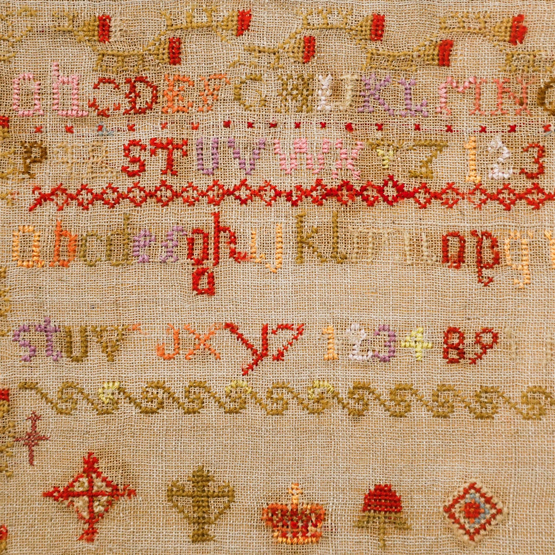 Mary Ann Vaughn  - 1844 Broderie, Sampler en vente 2