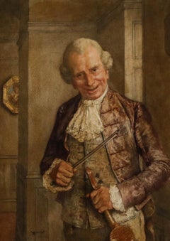 William John Wainwright (1855-1931) - Watercolour, The Dancing Master