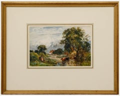 Robert Thorne Waite RWS RBC ROI (1843-1935) -Wasserfarbe, Rinder waterfarben