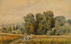 Framed English School Late 19th Century Watercolour - Edgbaston Pool