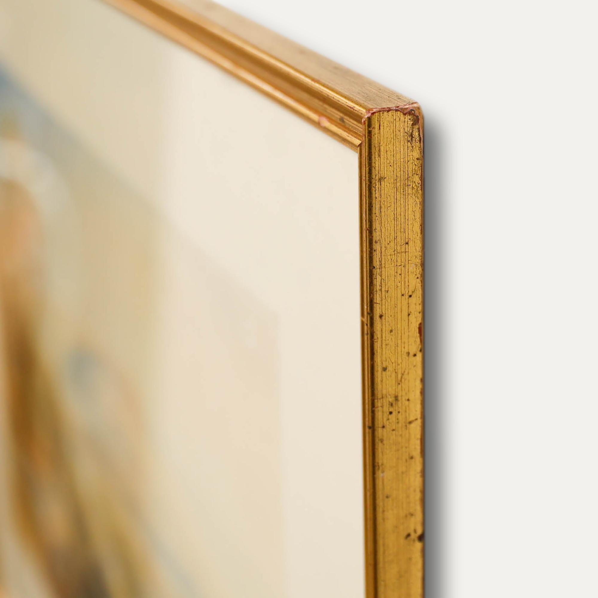 Aquarelle du 19e siècle encadrée - Un point de vue rocheux en vente 1