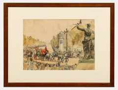 Marjorie Sherlock (1897-1973) - 1950 Watercolour, Irish State Coach