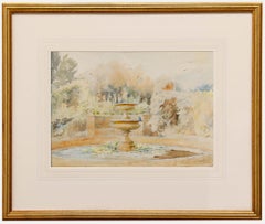 Alfred Henry Hart (1866-1953) - Framed Watercolour, The Fountain