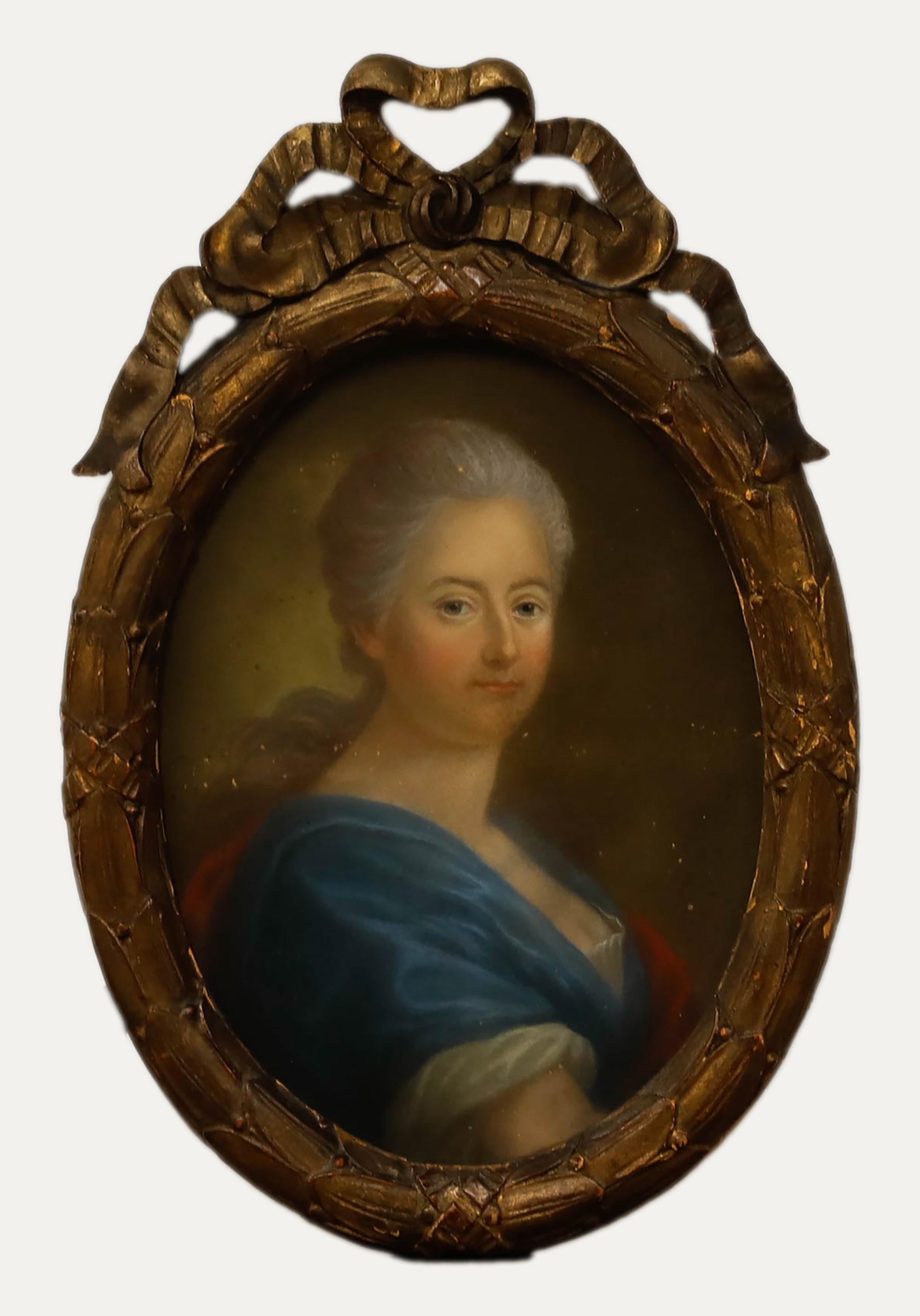 Attribué. Johann Tischbein (1751-1829) - Pastel du XVIIIe siècle, Marie-Louise de Parma