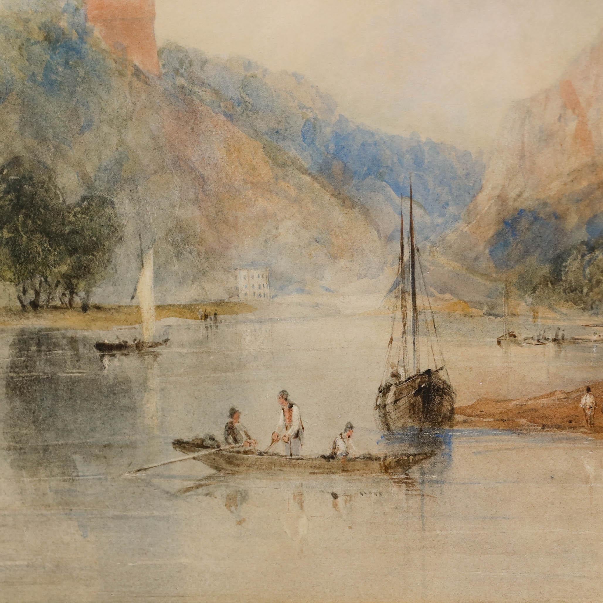 John Syer (1815-1885) - 19th Century Watercolour, Avon Gorge, Bristol For Sale 4