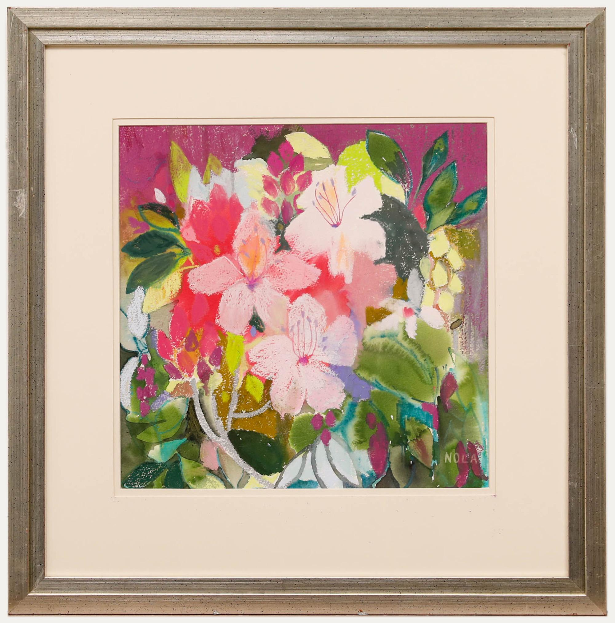 Nola Armstrong – Pastellfarbene Hibiskuspflanze des 20. Jahrhunderts