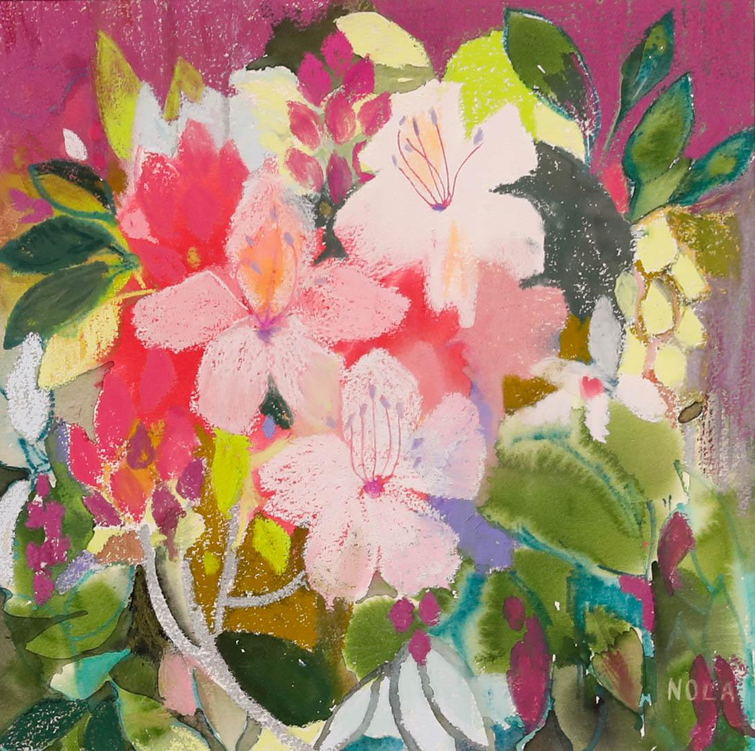 Nola Armstrong - Pastel del siglo XX, Planta de hibisco - Art de Unknown