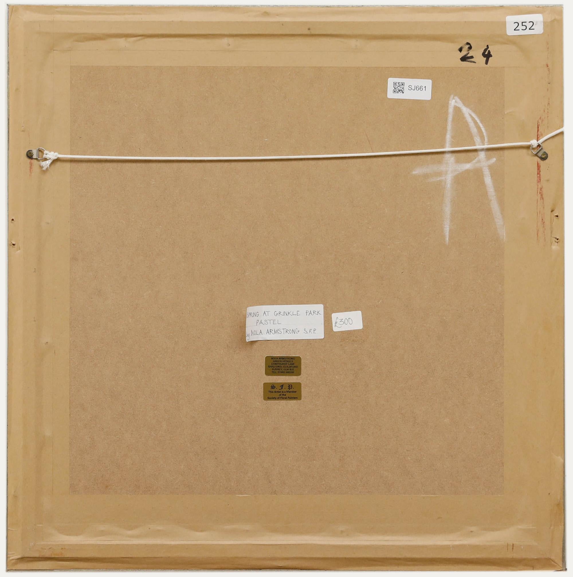 Nola Armstrong - Pastel del siglo XX, Planta de hibisco - Still-Life Beige de Unknown