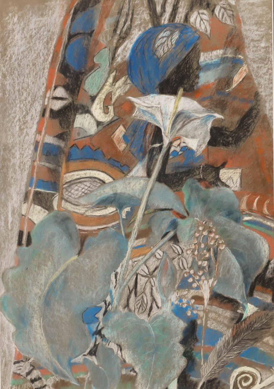 Framed 20th Century Pastel - Patterns From Nature - Art by Unknown